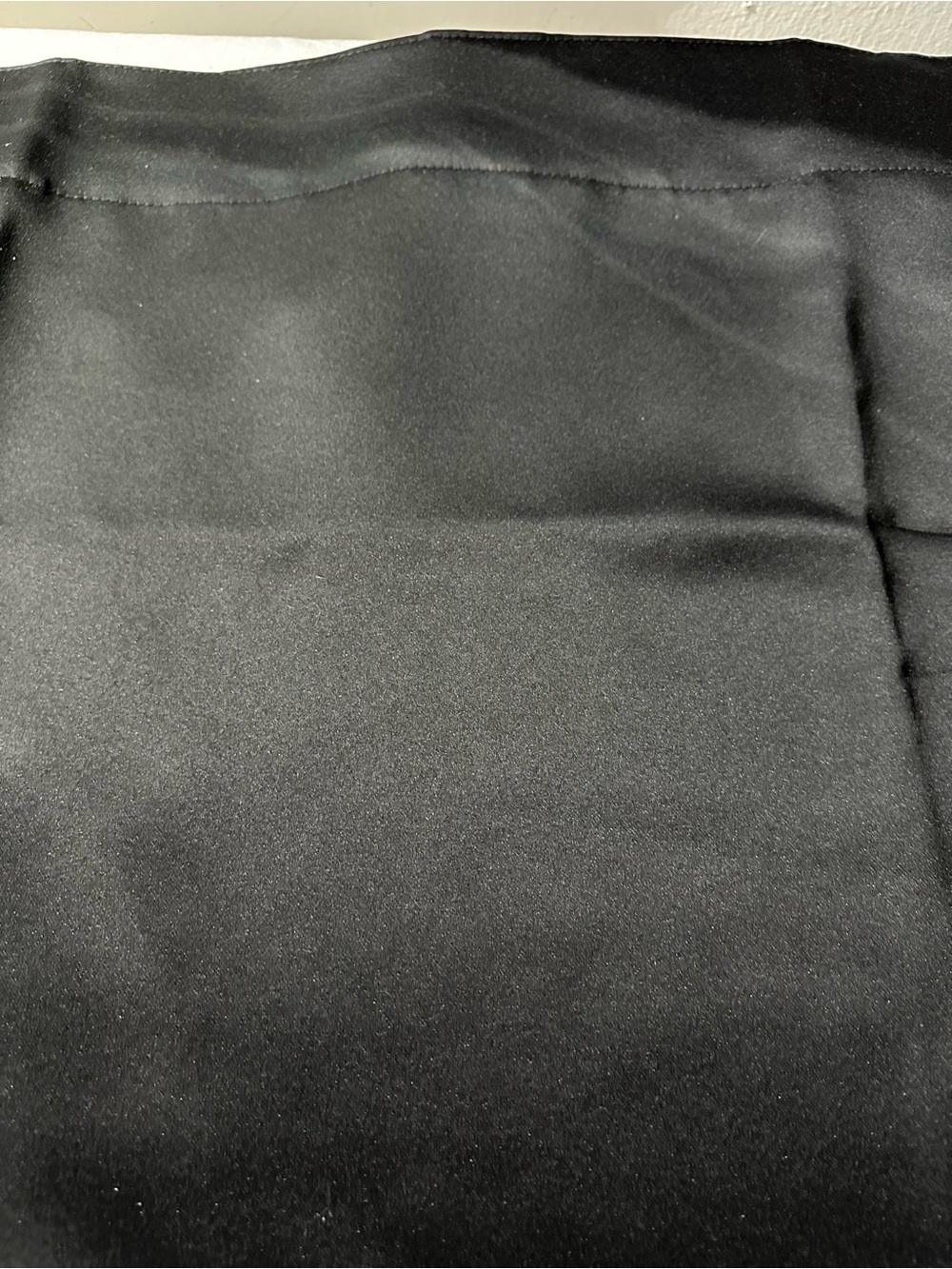 Black Sateen Fabric Blackout Panels (2)